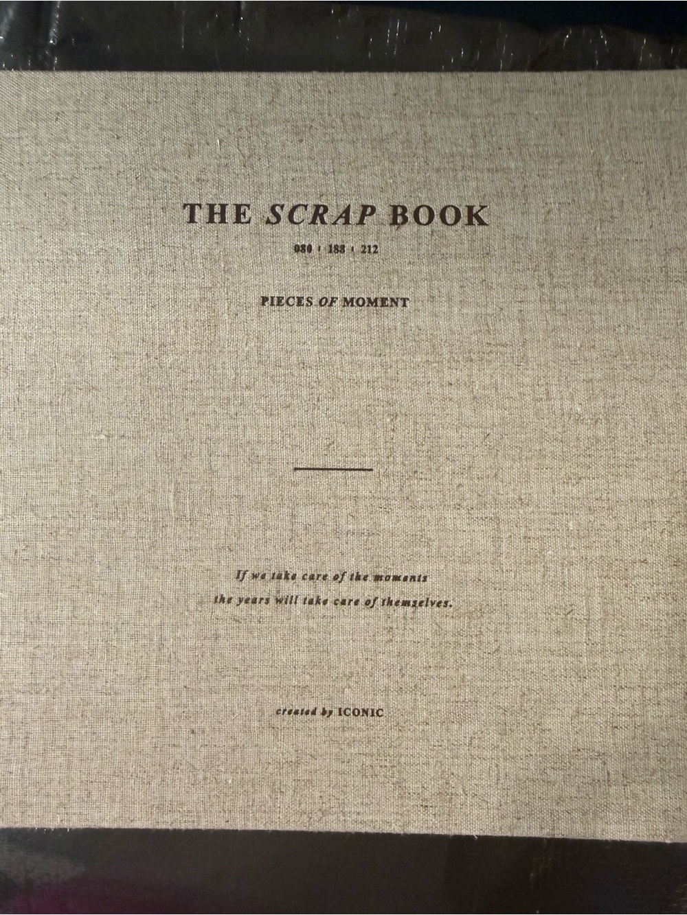 The Scrap Book Linen-Cover Journal in Natural Beige